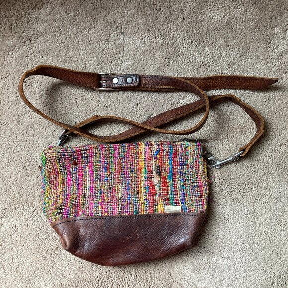 Lifetime Leather Co. colorful leather crossbody bag - Picture 1 of 4